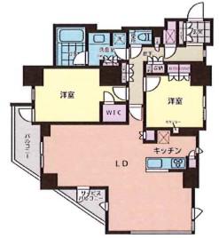 CAVANA南青山(2LDK/2階)の間取り写真