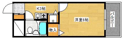 トーカンキャステール己斐本町(1K/10階)の間取り写真