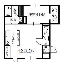 NORFINO LASOIE (1LDK/1階)の間取り写真