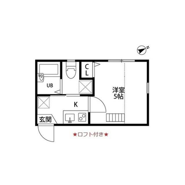 カーサミア(ワンルーム/2階)の間取り写真
