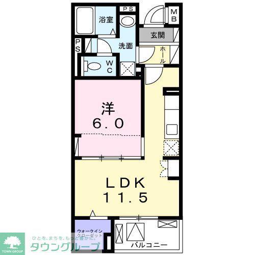 フェリーチェ大鷹FELICE(1LDK/3階)の間取り写真