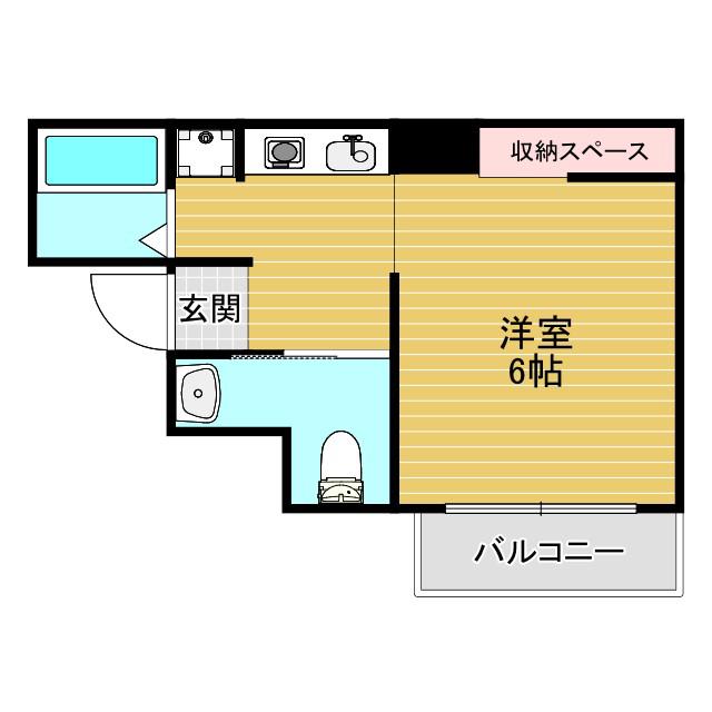 CITYLIFEプレサンス新大阪(1K/3階)の間取り写真