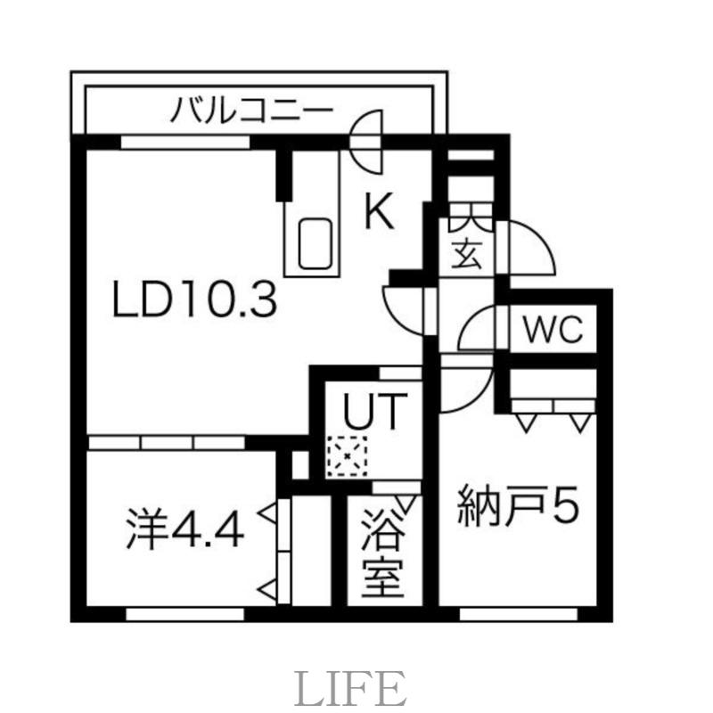 AXIS ARC(2LDK/2階)の間取り写真