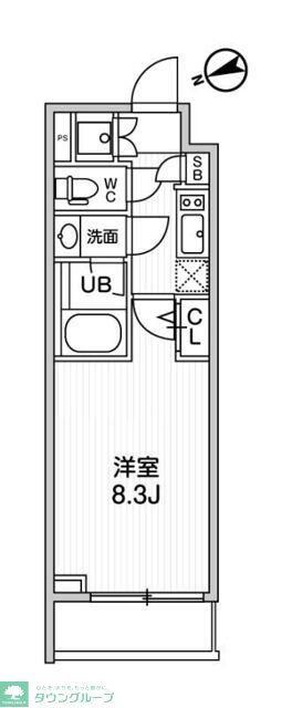 TASUKI RICHESSE KAMATA(1K/5階)の間取り写真
