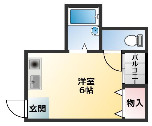 ビルシャナ上田(ワンルーム/2階)の間取り写真