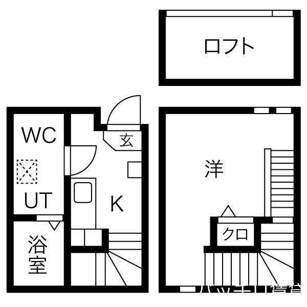 オーフォレスト(ワンルーム/1階)の間取り写真