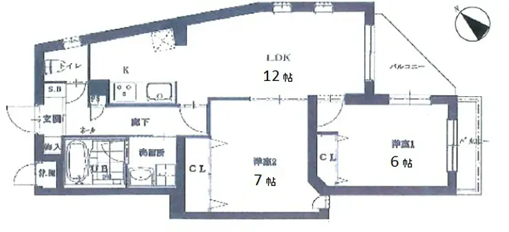 西小山ヒルズ 3階階 間取り