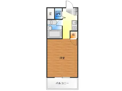 ウィンベルソロ駒込(ワンルーム/4階)の間取り写真