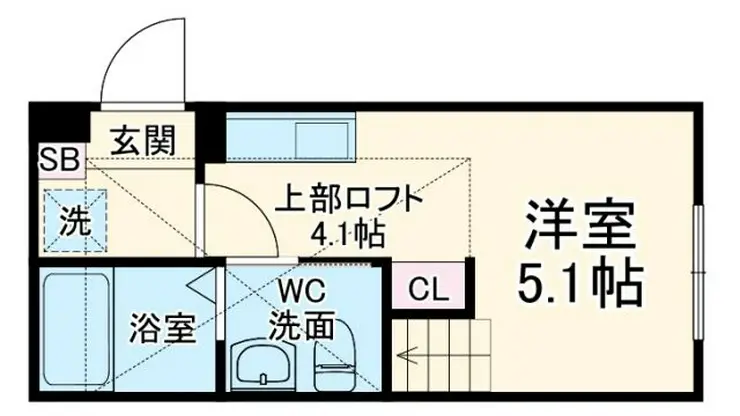 ハーミットクラブハウス大倉山 1階階 間取り