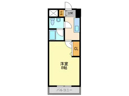 エレーヌ十三(1K/7階)の間取り写真