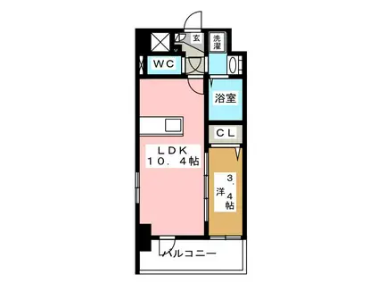 クラシィコート(1LDK/3階)の間取り写真