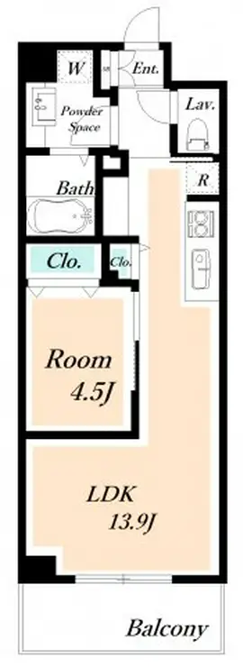 クレアガーデン 2階階 間取り