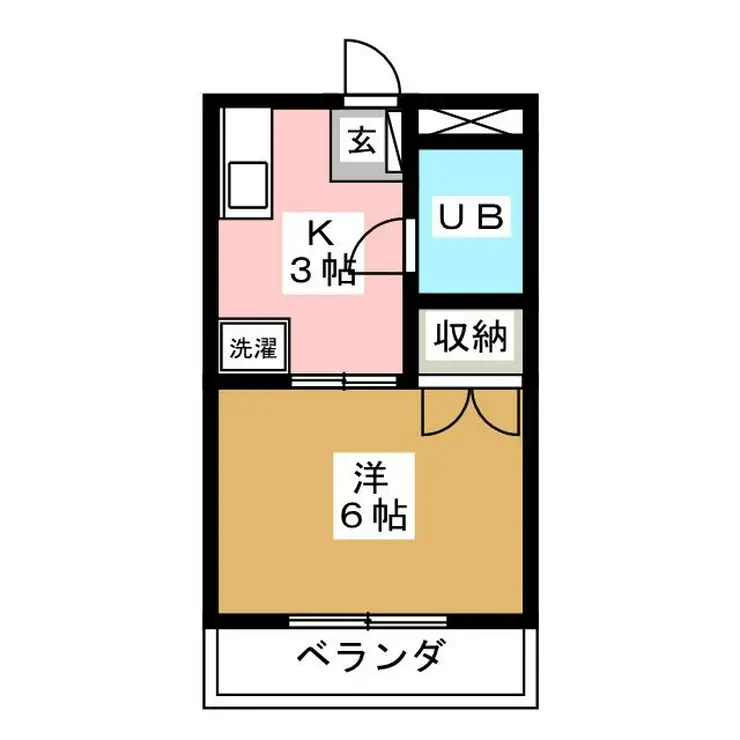 第2ふじたけマンション 3階階 間取り