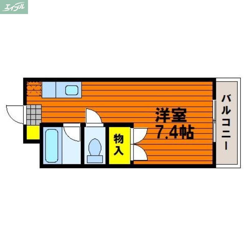 サンパレス井上(ワンルーム/1階)の間取り写真