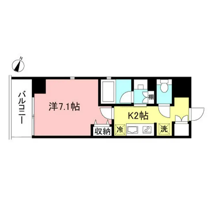 プライムメゾン初台 13階階 間取り