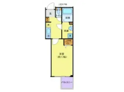 クレヴィスタ赤羽(1K/3階)の間取り写真