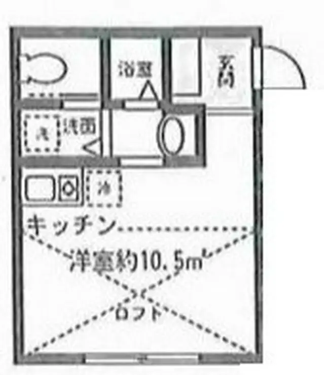 フェリーチェ上反町B棟 1階階 間取り