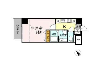 メゾン ド ミュシャ(1K/8階)の間取り写真