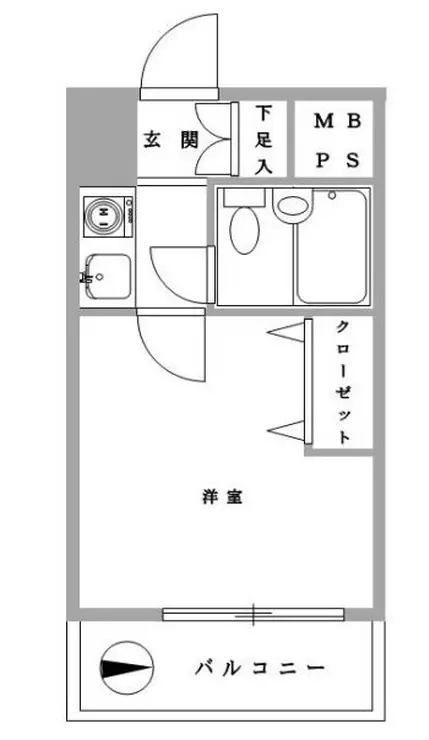 ホーユウコンフォルト川崎 3階階 間取り