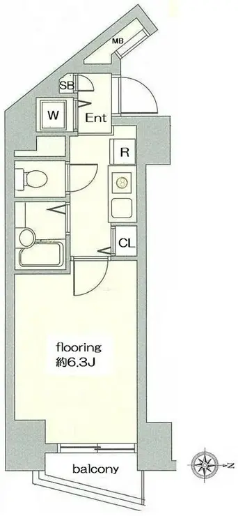 グランヴァン池袋西 3階階 間取り