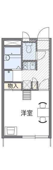 レオパレスアトリオII(1K/3階)の間取り写真