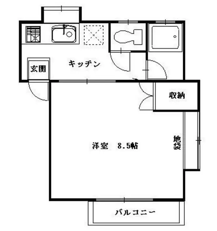 パークサイドハイツ 2階階 間取り