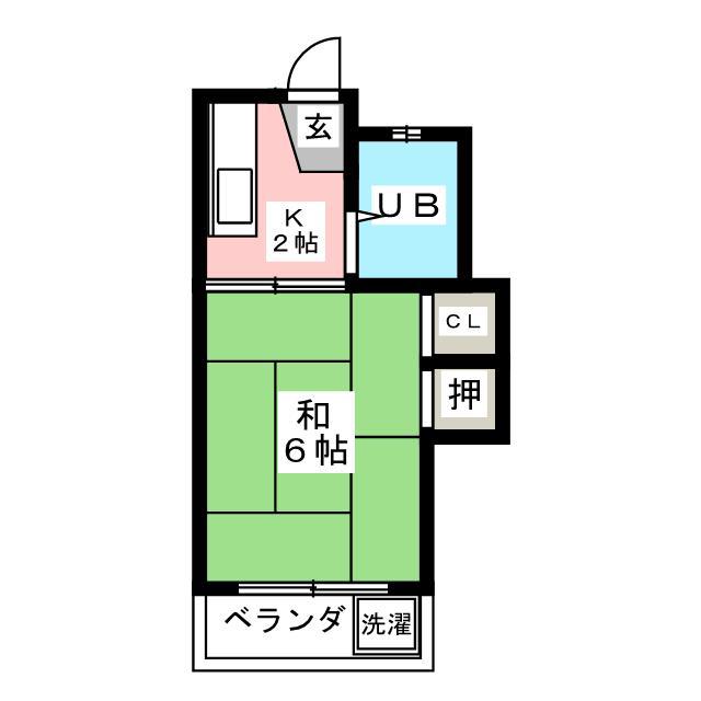 アーリーコーポ(1K/1階)の間取り写真