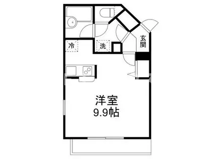 PLUME(ワンルーム/3階)の間取り写真