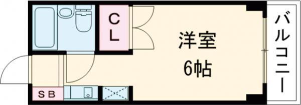 MTビル(ワンルーム/4階)の間取り写真