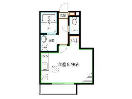 Y S FLAT高円寺(ワンルーム/1階)の間取り写真