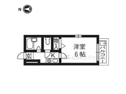 グランドソレーユ(1K/3階)の間取り写真