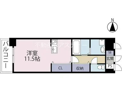 BRELIA MIHAGINO (1K/7階)の間取り写真