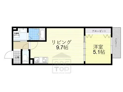 NUT SYOJAKU(1LDK/3階)の間取り写真