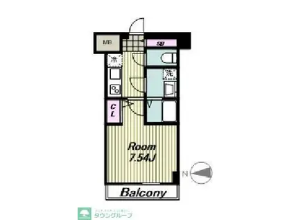 LOC´S MUSASHINAKAHARA(1K/3階)の間取り写真