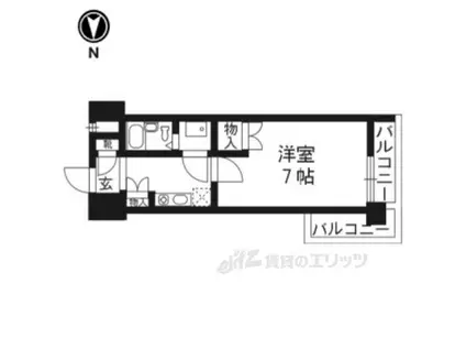 デイスターアベニュー(1K/5階)の間取り写真