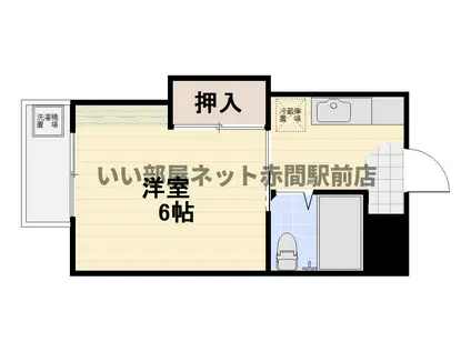 コーポコスモ(1K/1階)の間取り写真