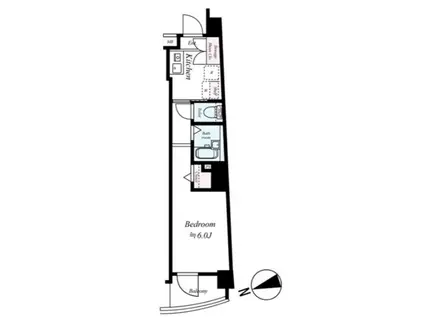 シンシティー東陽町(1K/3階)の間取り写真