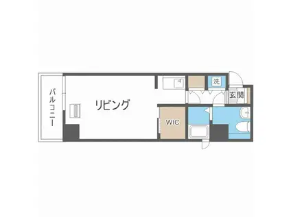 TEADA北4条 ティーダ北4条(1K/10階)の間取り写真