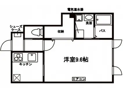 STEPHEN ALLEN(1K/1階)の間取り写真
