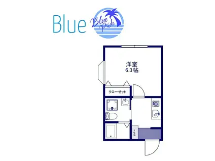 HPSビル(1K/2階)の間取り写真