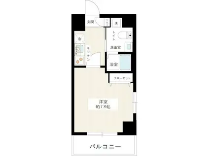 HYS DILETTO(1K/5階)の間取り写真