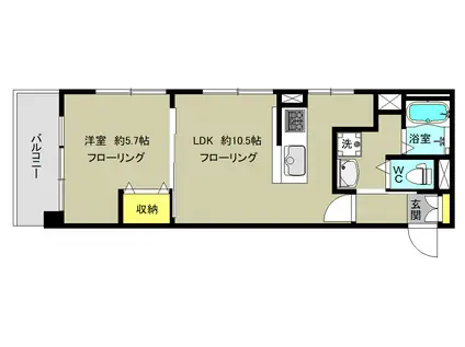 荻窪グリーンパーク(1LDK/3階)の間取り写真