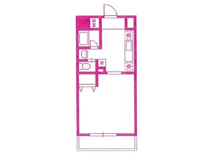 ソナーレ溝の口(1K/3階)の間取り写真