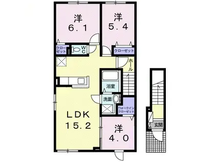ラ ステラ(3LDK/2階)の間取り写真