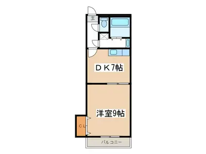 ロイヤルマンションスミオ(1K/3階)の間取り写真