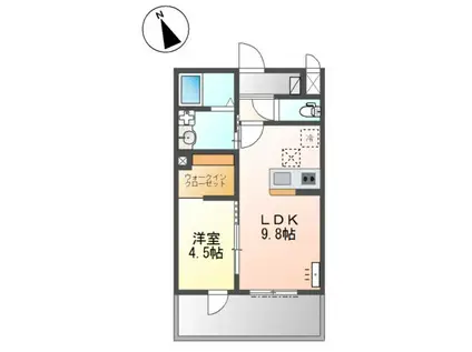 野口町長砂アパート(1LDK/1階)の間取り写真