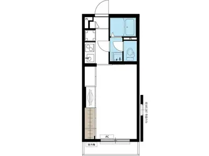 リブリ・下新城(1K/1階)の間取り写真