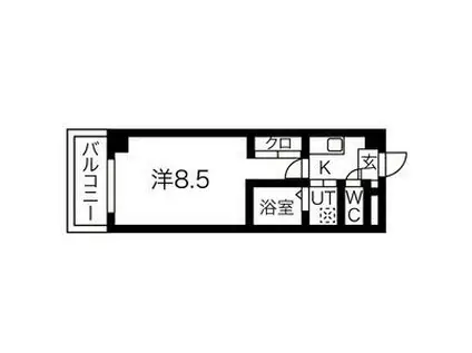 プロビデンス新瑞橋(1K/5階)の間取り写真