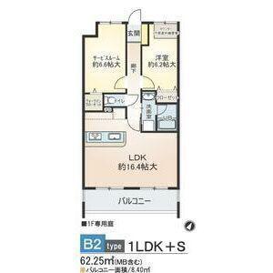 ベルヴェデーレ(1SLDK/3階)の間取り写真