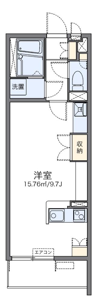 レオネクストななみ(ワンルーム/2階)の間取り写真